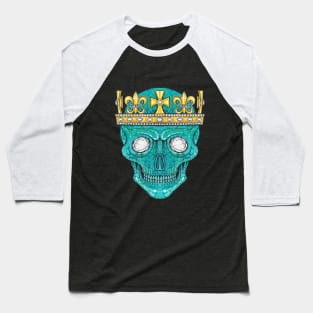 Skull head design diamond and turquoise of the king. Baseball T-Shirt